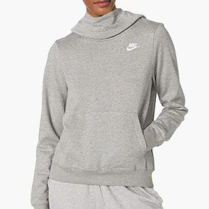 Grey Nike Funnel Neck Hoodie Size S